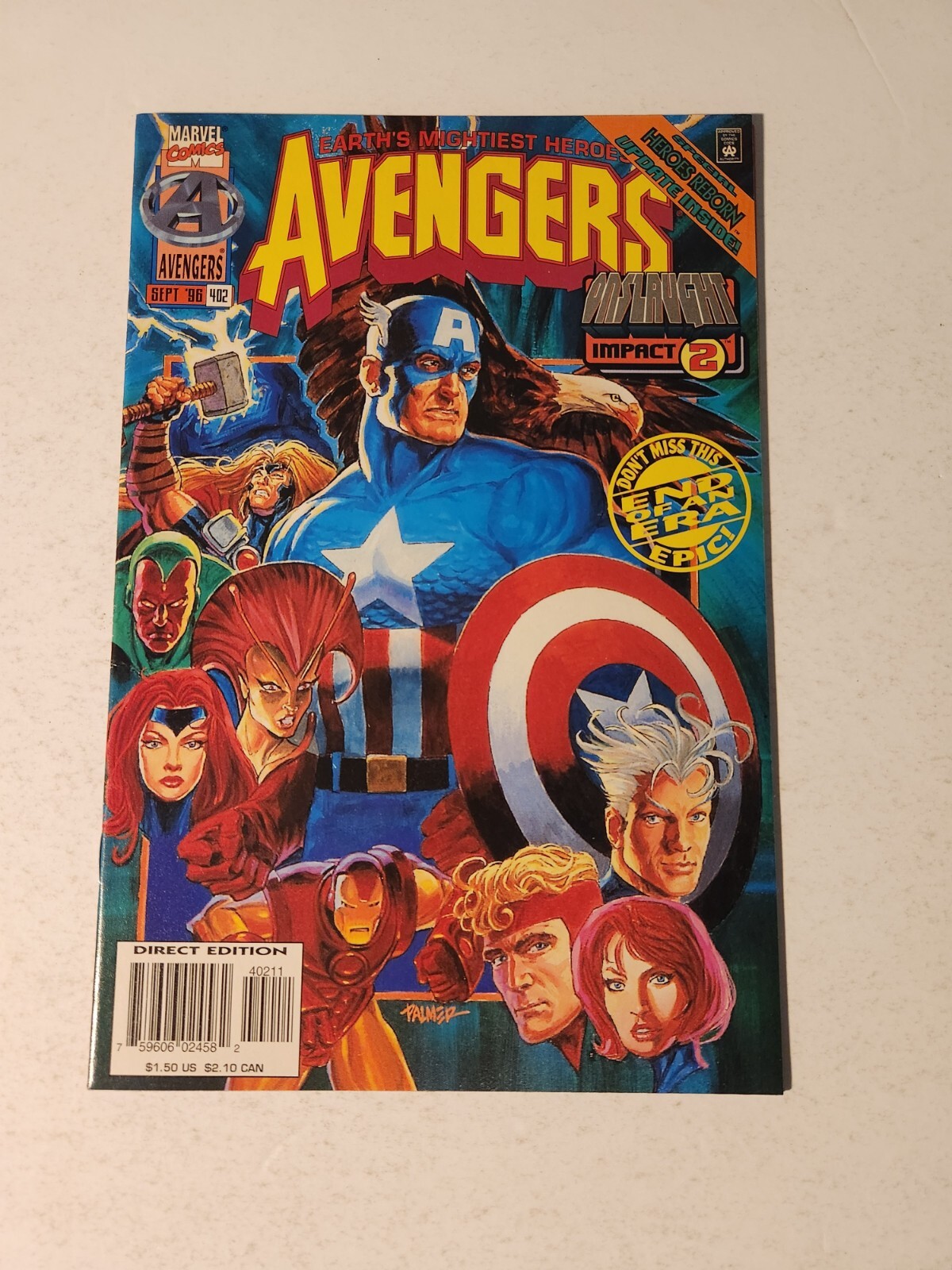 Avengers v1 #402 Final Issue ~Marvel ~Hard to Find, Nice Grade VF, Fast Shipping