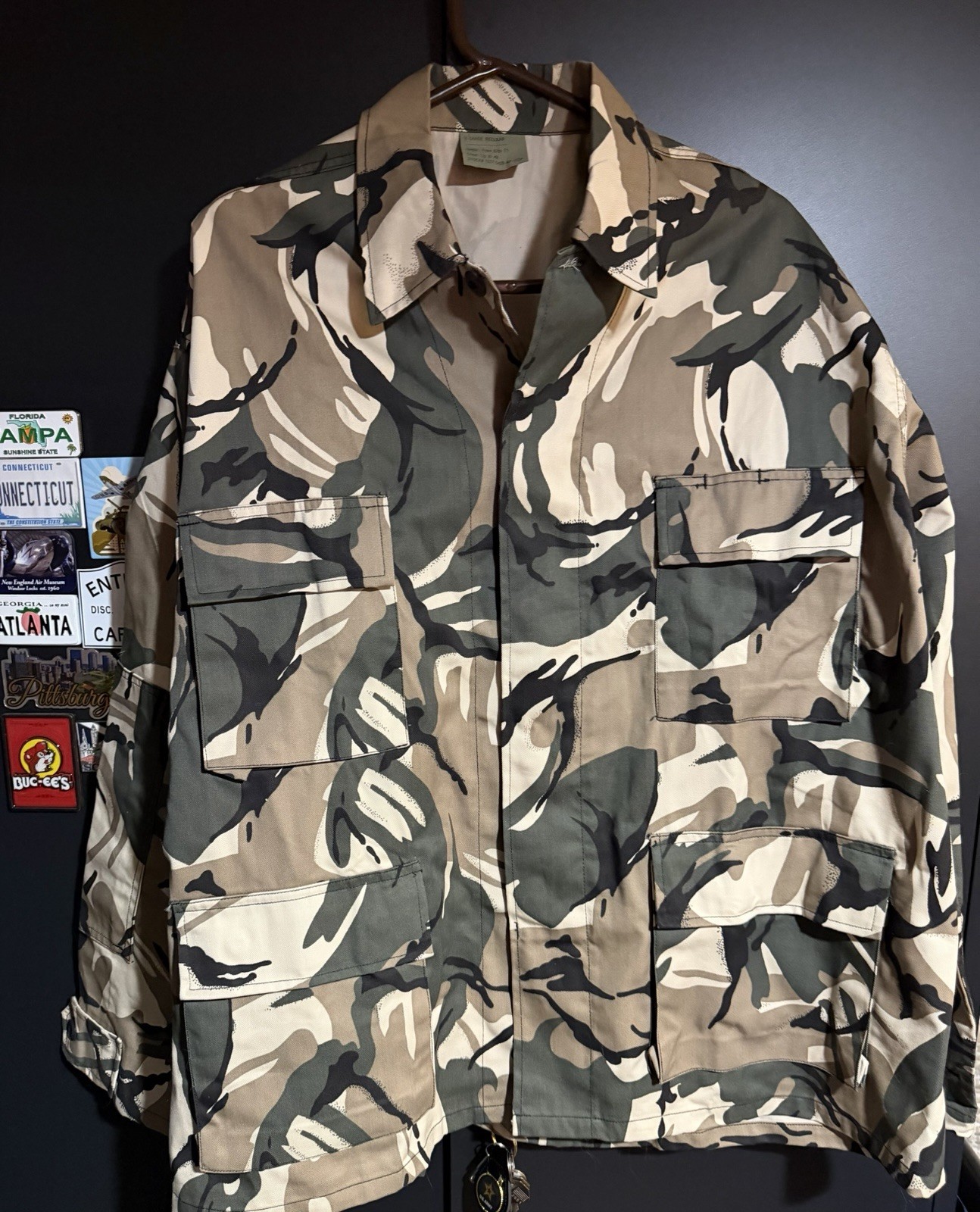 RARE Safariflage BDU Style shirt Army Opfor XL Regular Rothco Vintage