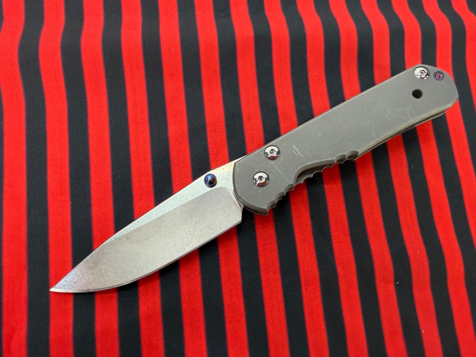 Kevin John Venom Frame Lock Folding Knife S35VN Steel Titanium Scales