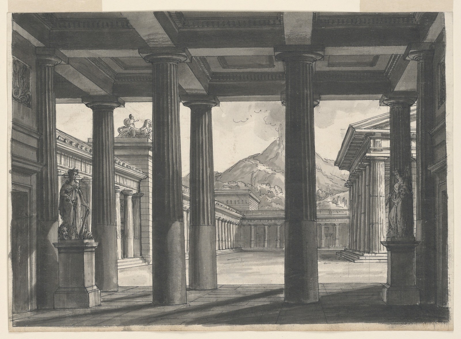Liverani Stage Design Pompeii Opera Vintage Architecture Photo Reprint Wall Art