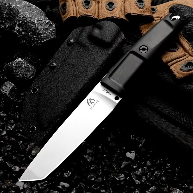 11' Tactical Knife G10 Handle 5mm Thick N690 Steel Tanto Blade Deluxe Sheath 