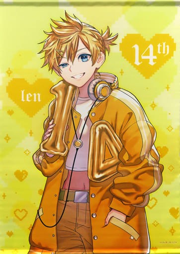 Vocaloid Kagamine Len B2 Tapestry Happy 14th Birthday Japan Used Japan