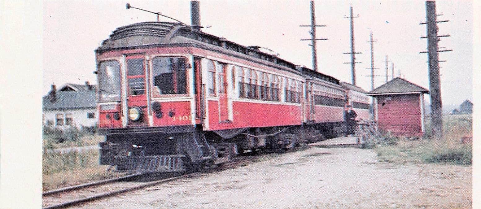 BCER Train With Wood Shack Vancouver & Chilliwack 1949 5\