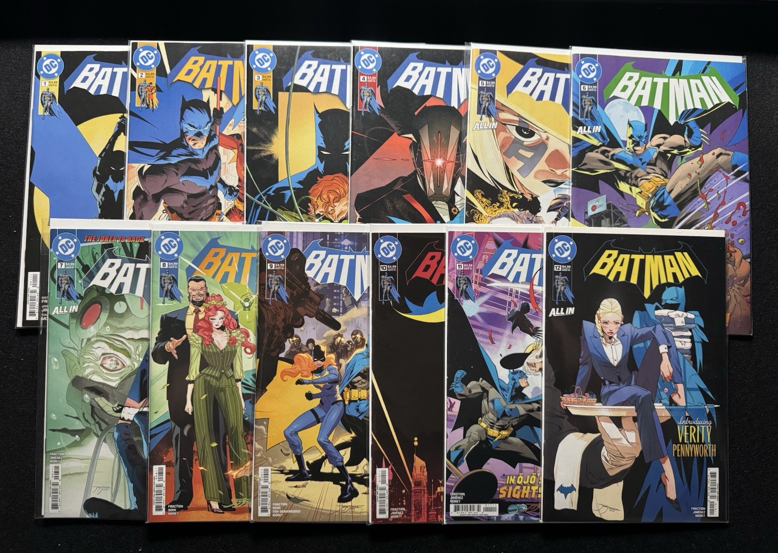 2025 DC Batman 1 2 3 4 5 6 7 8 9 10 11 12 Complete Run Set All 1st Print Lot NM