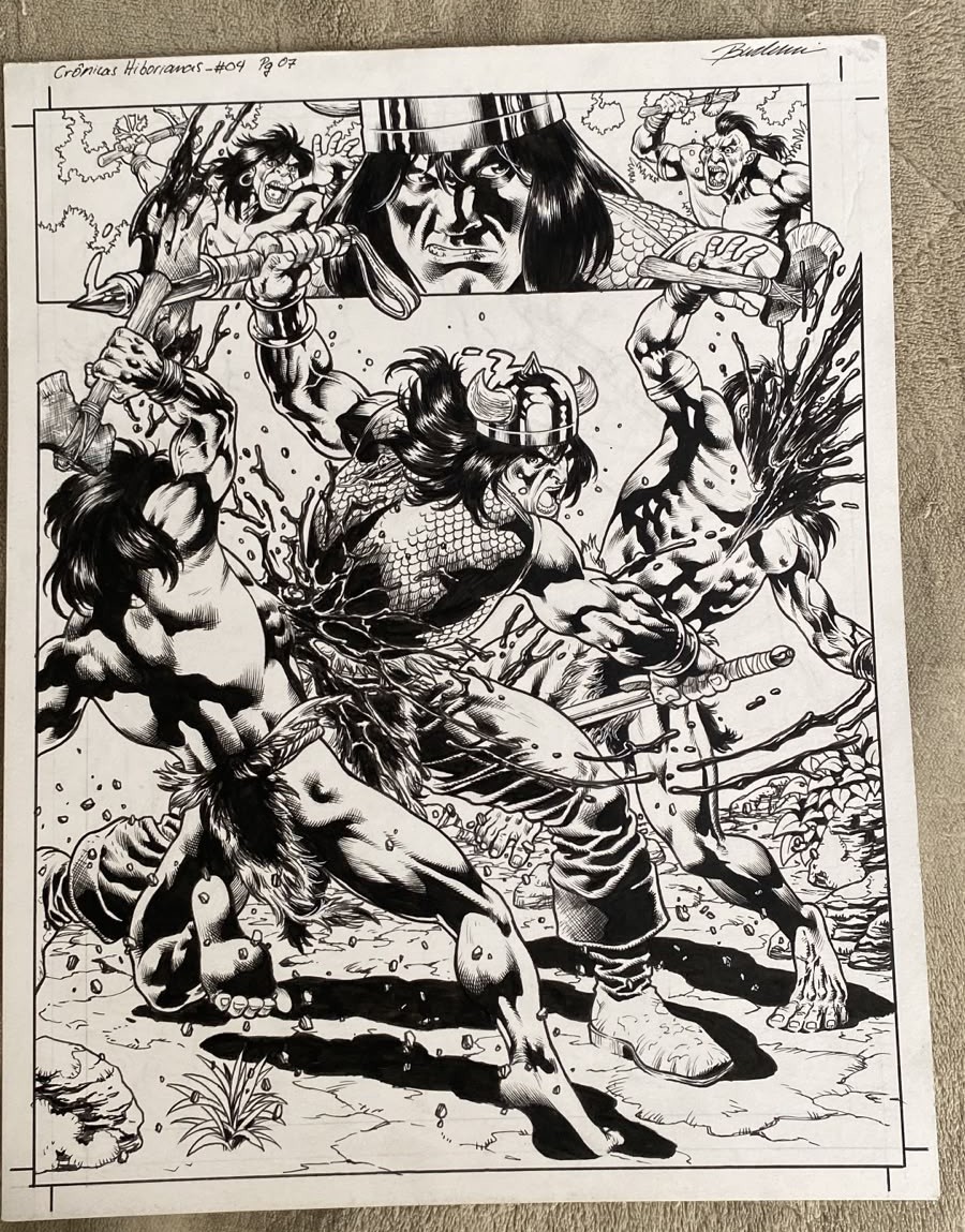 Rodney Buchemi - Conan comic page 7 - published art - 
