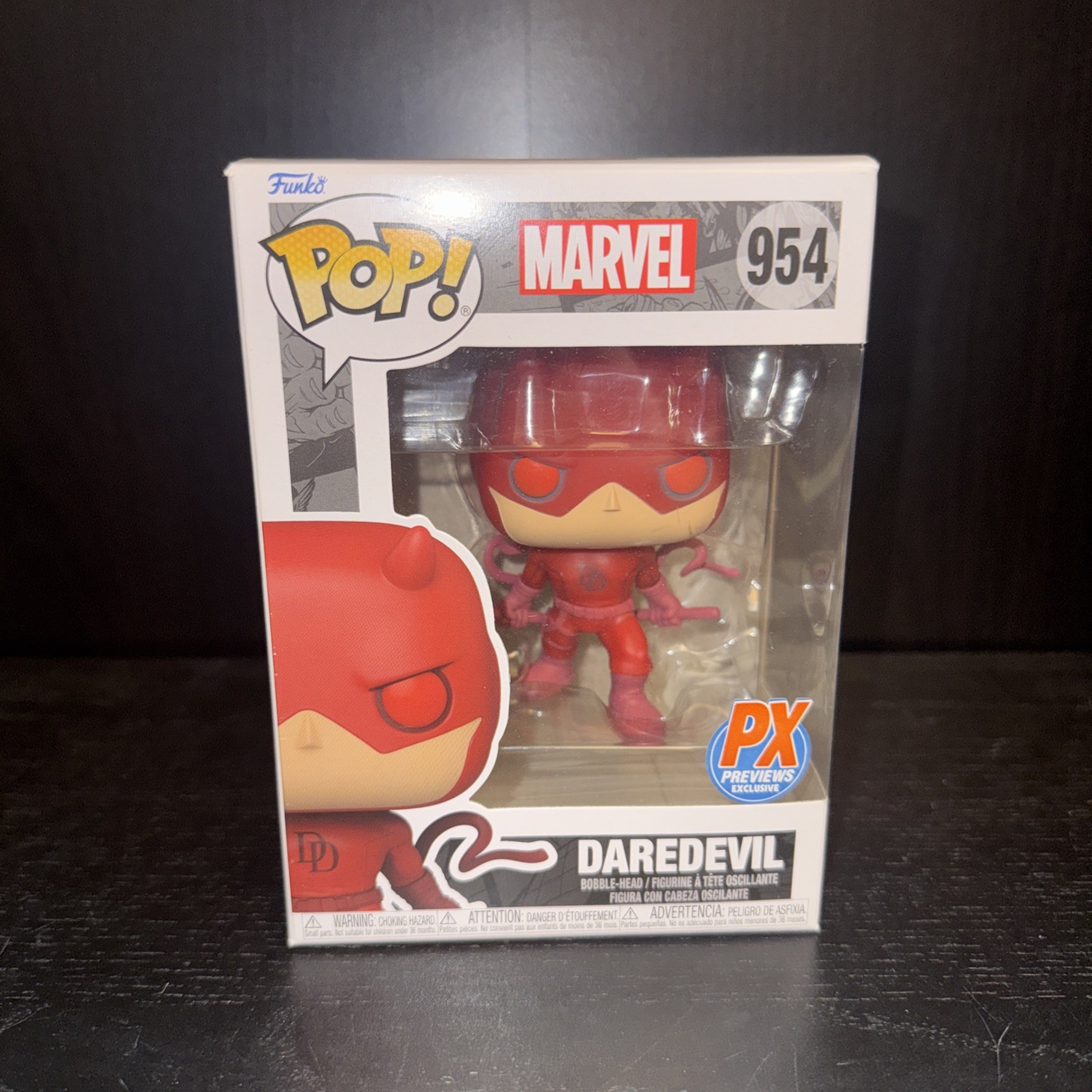 Funko Pop Marvel Daredevil #954 Vinyl Bobblehead PX Previews Exclusive