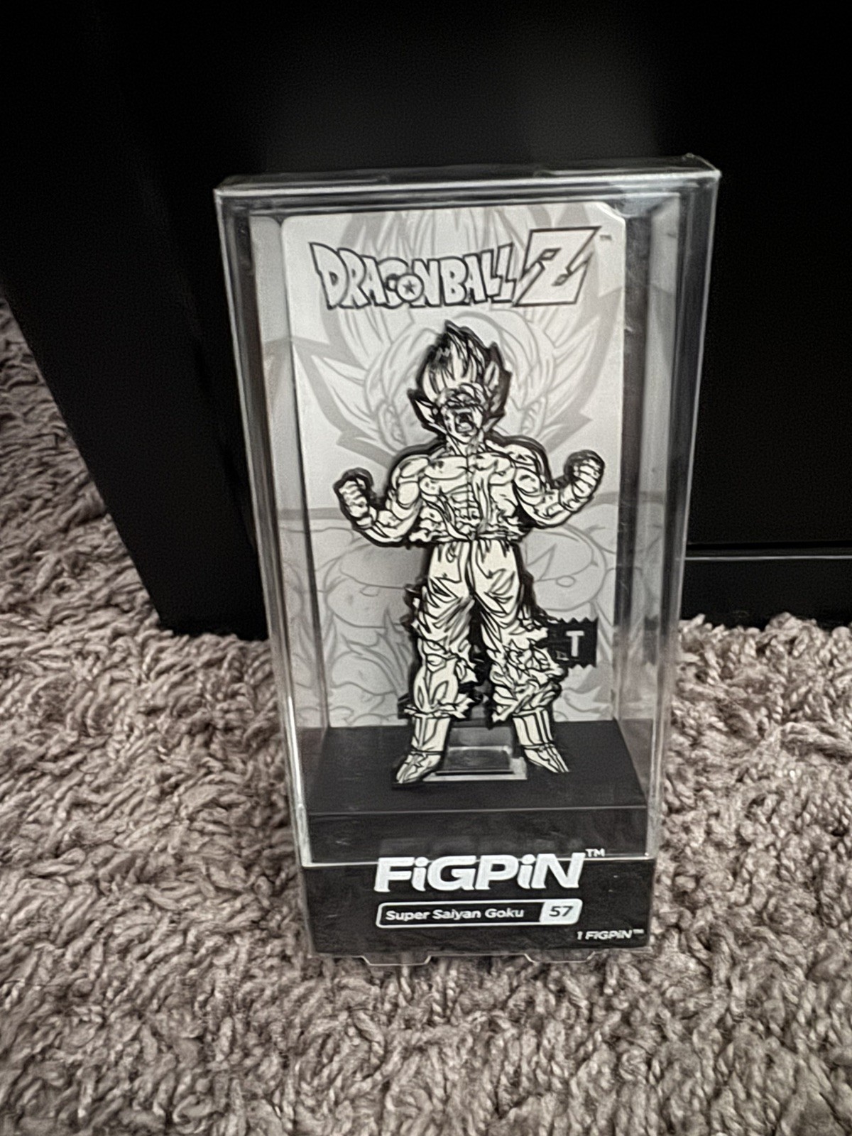 Figpin SDCC 2017 Black & White Super Saiyan Goku Bait Exclusive Extremely New