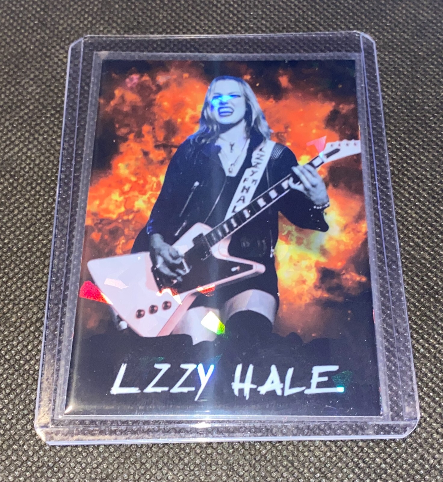 Lzzy Hale Halestorm Custom Holofoil Refractor Trading Card