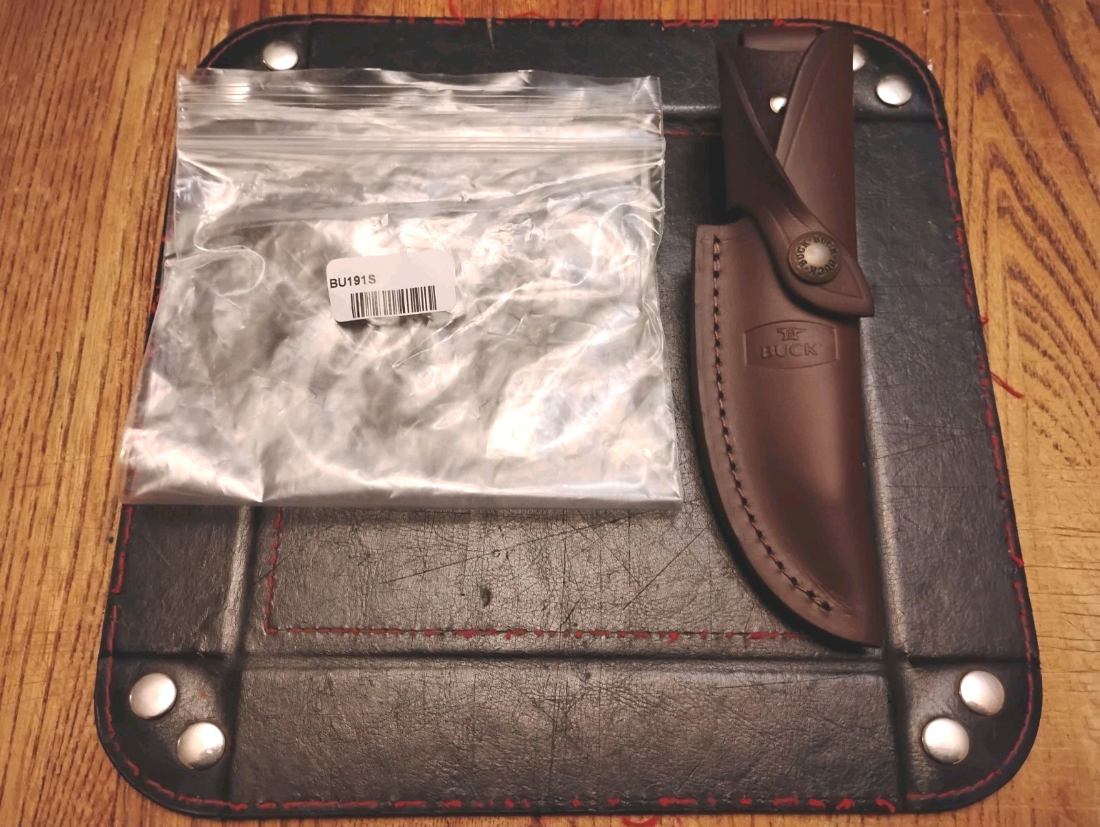 BUCK Knives 191 Zipper Knife Sheath Leather Genuine Buck Factory Sheath BU191