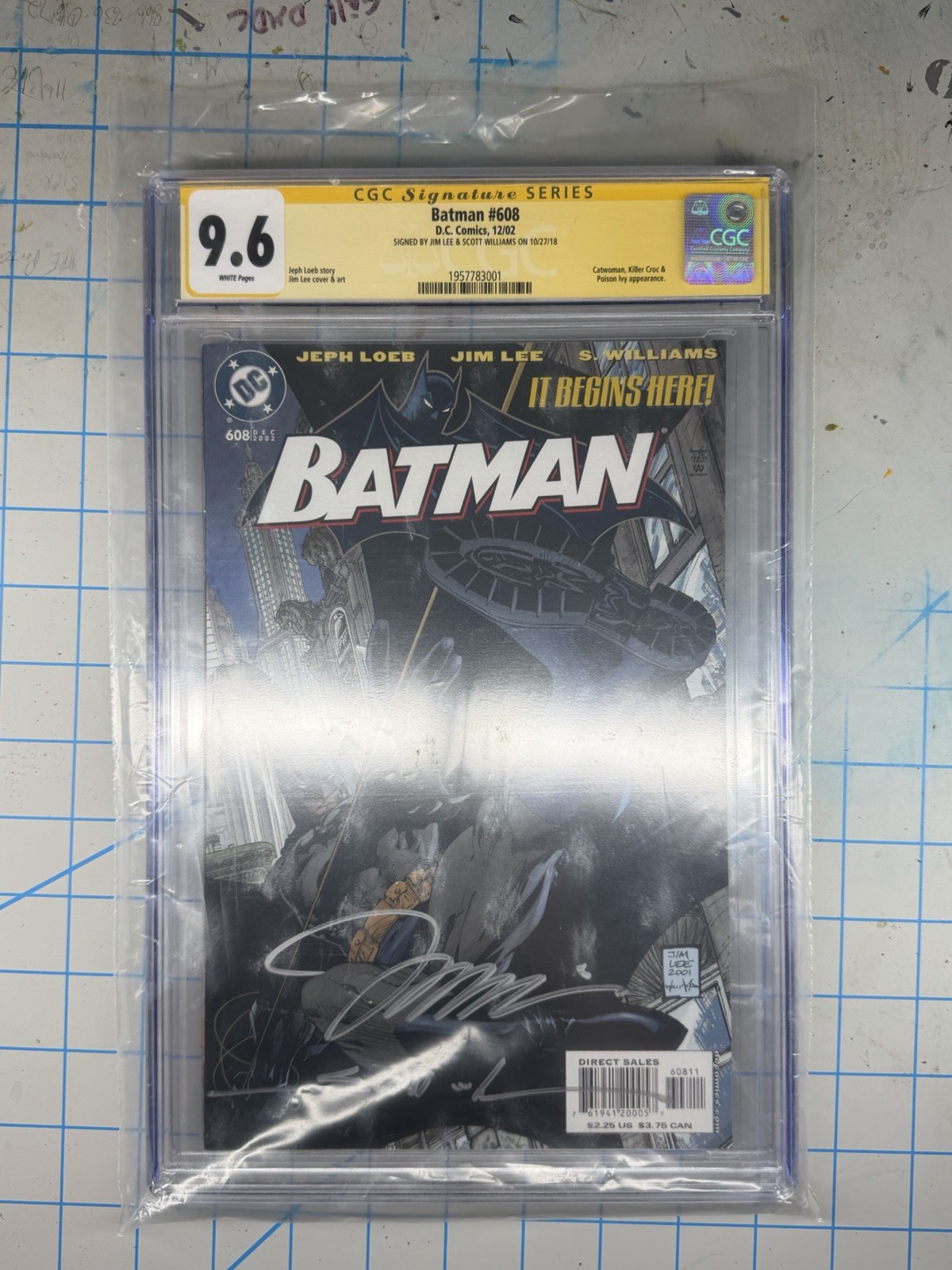 DC Comics Batman #608 CGC Graded 9.6 Signed By Lee And Williams