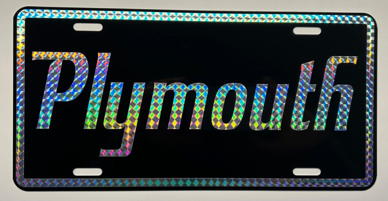 RETRO 1970'S PRISM PLYMOUTH Metal License Plate Duster Road Runner GTX Barracuda
