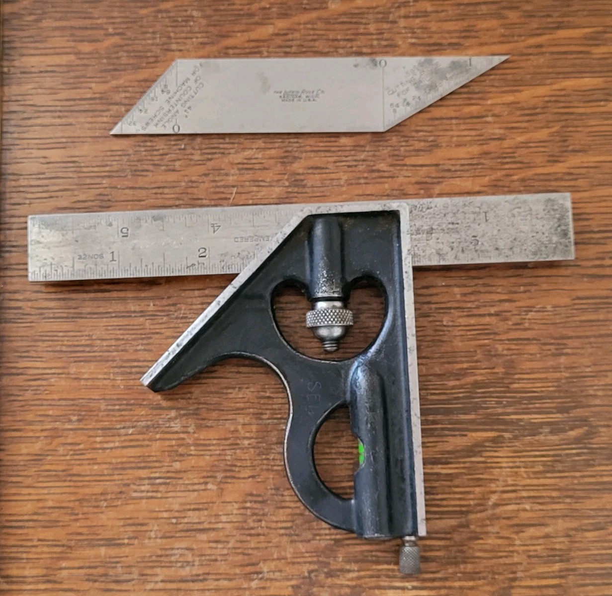 Vintage Lufkin Rule Combination Square w/6