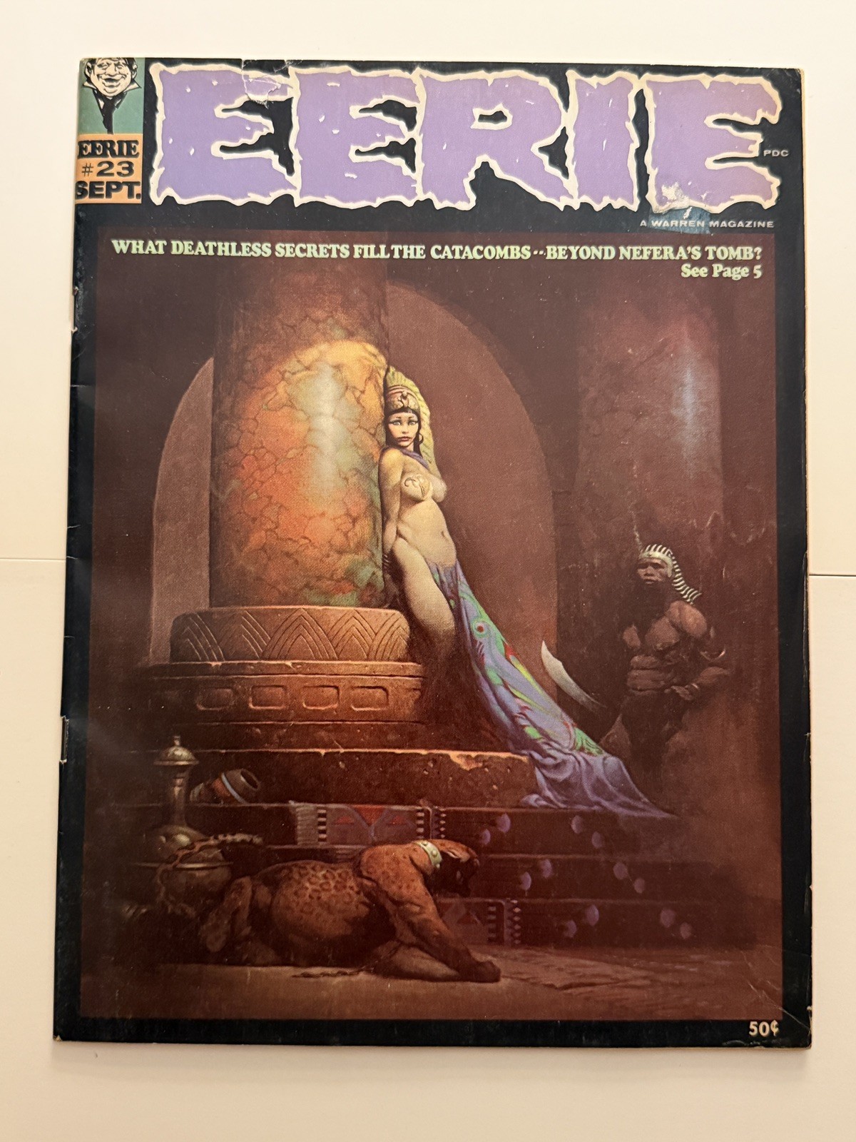 Eerie Magazine 23 Warren 1971 Frank Frazetta Cover Horror Rare Neal Adams 