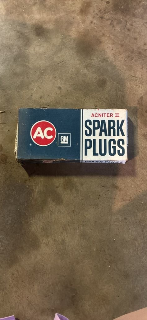 AC Delco Spark Plugs Vintage Box