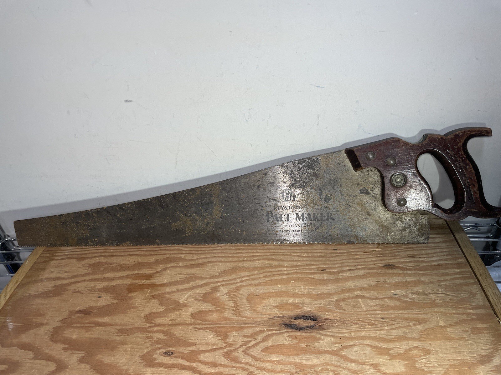 Vintage Keystone Pace Maker Disston Hand Wood Saw 26” Blade