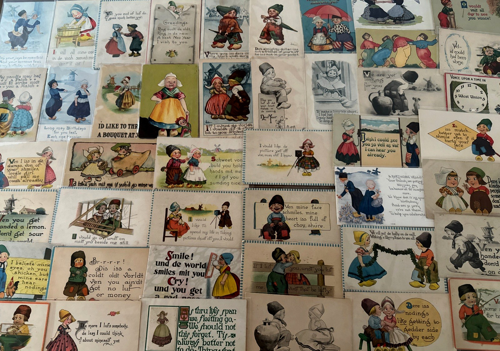 Huge~Lot of 50 Dutch CHILDREN~ Kids~Antique ~Comic & Greetings Postcards-m627 Huge~Lot of 50 Dutch CHILDREN~ Kids~Antique ~Comic & Greetings Postcards-m627