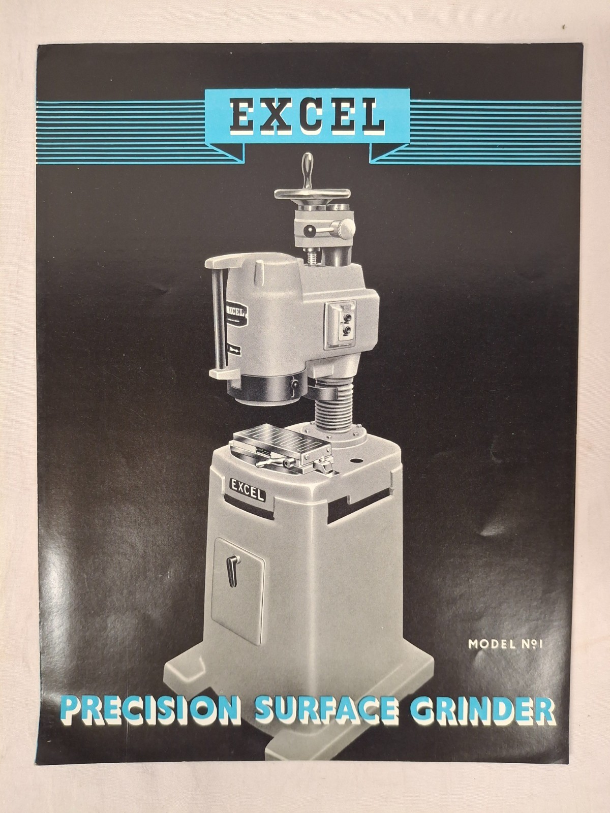 Excel Bench Precision Surface Grinder Model 1 England Bulletin 4-Pages