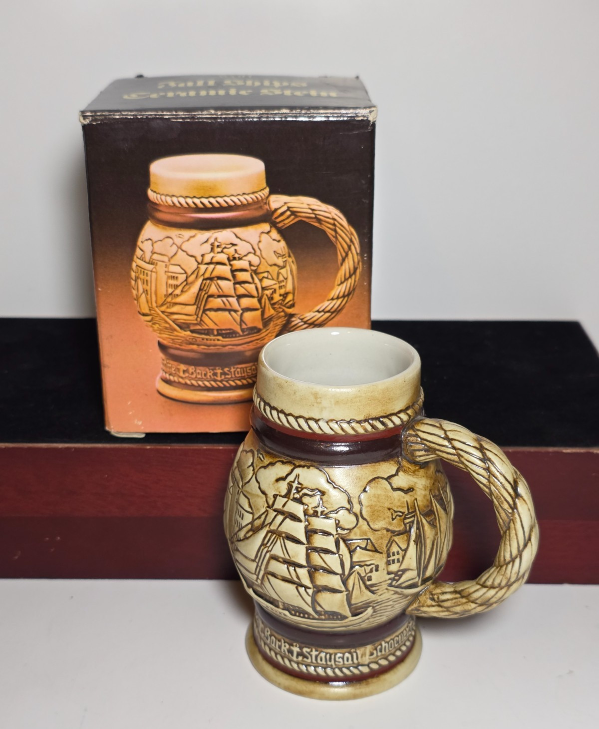 Vintage 1982 Avon Tall Ships Beer Stein Ceramarte Brazil Nautical Sailing Ship Vintage 1982 Avon Tall Ships Beer Stein Ceramarte Brazil Nautical Sailing Ship