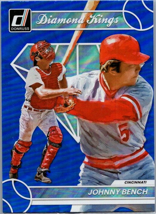 2023 Donruss #25 Johnny Bench Holo Blue 2023 Donruss #25 Johnny Bench Holo Blue