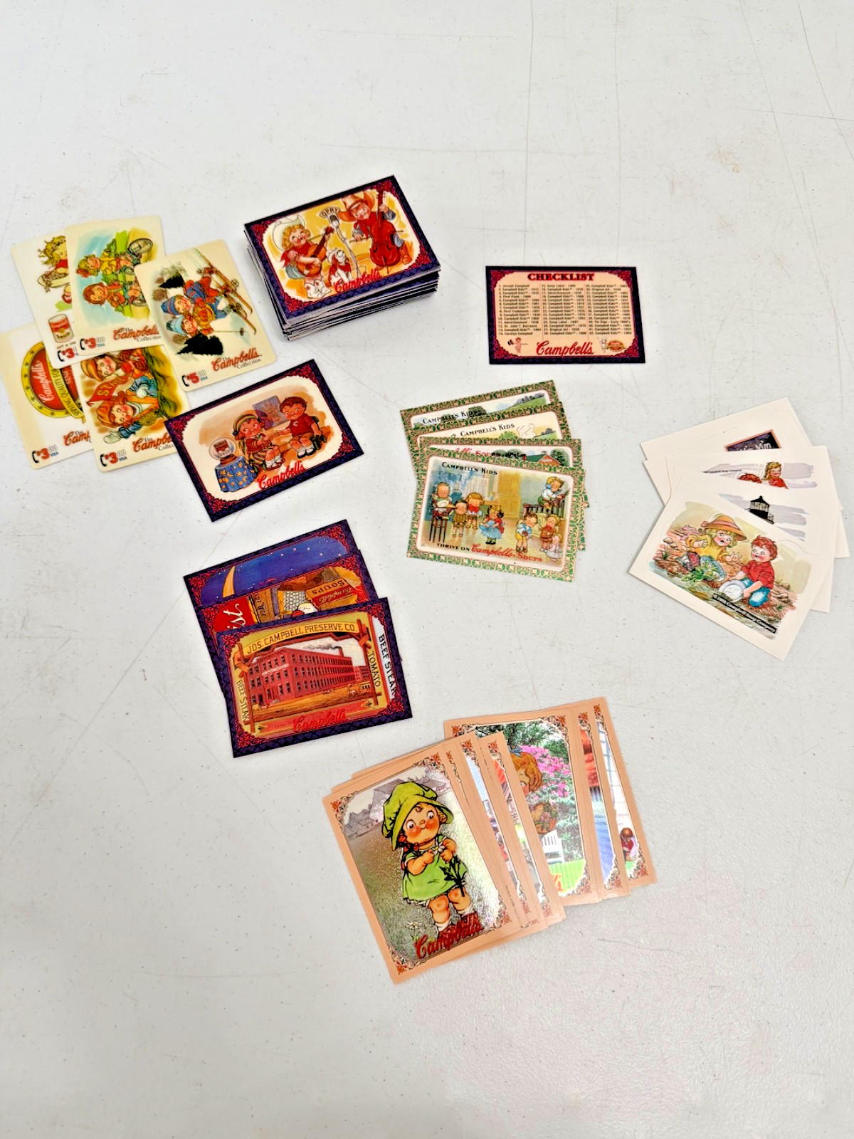 1995 THE CAMPBELL'S KIDS COLLECTION COMPLETE SET BASE CHASE STICKERS PHONE CARDS 1995 THE CAMPBELL'S KIDS COLLECTION COMPLETE SET BASE CHASE STICKERS PHONE CARDS