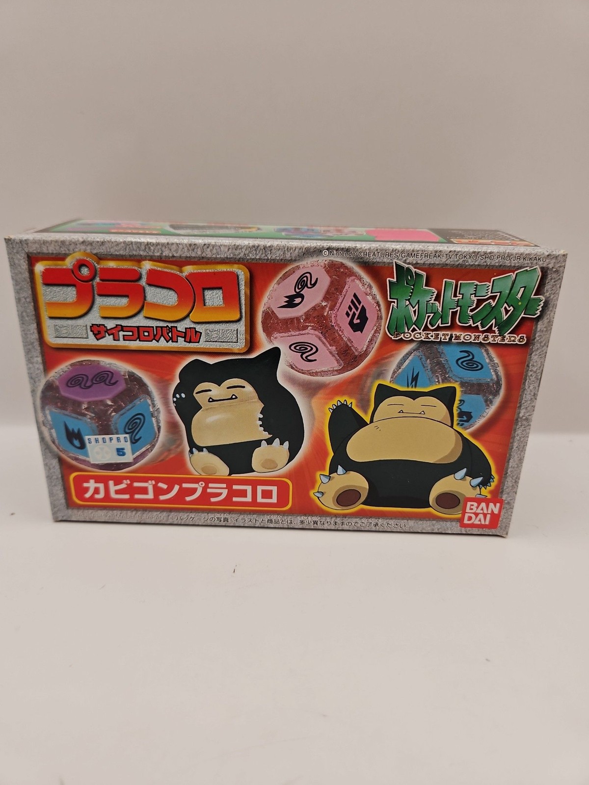 Snorlax  Pracoro Dice Collectable Battle Dice Game Bandai 1998 POKEMON CENTER