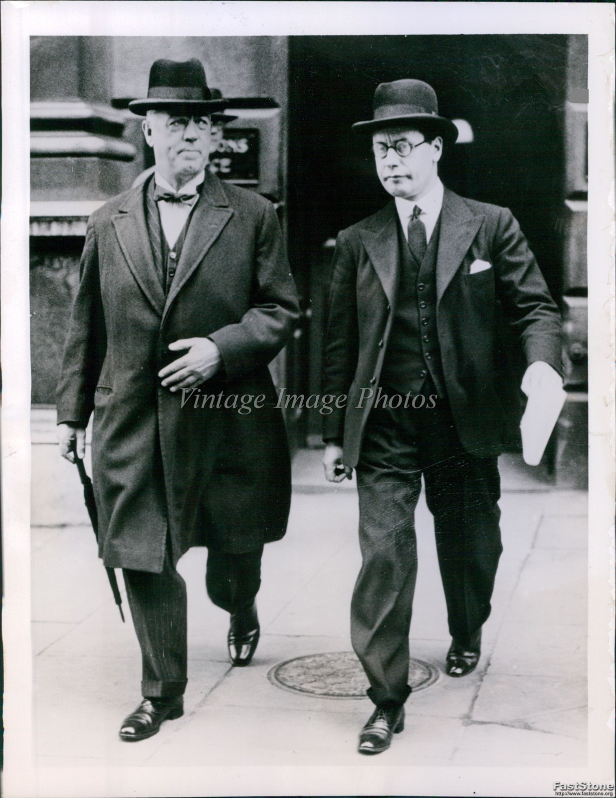 Vintage Members Of French Cabinet Leave Oficial Meeting Historic Press Photo 6x8