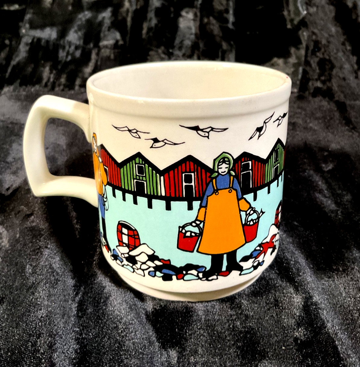 Figgjo Designs Mug Flint Norway Torskefiske Fishermen ceramic coffee Tea Cup