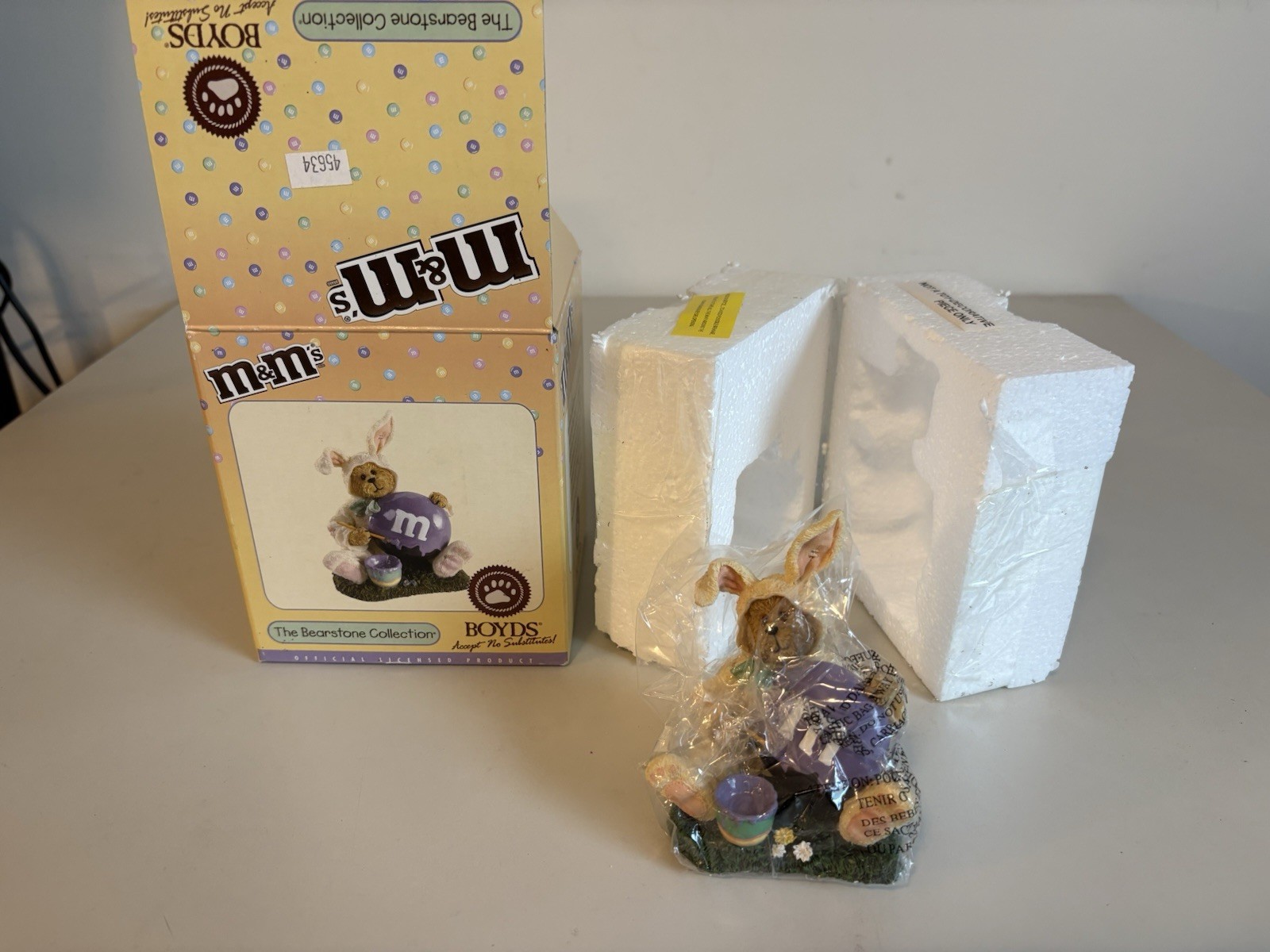Boyds Bears The Bearstone Collection M&M\'s Easter Figurine 2006 Rare Vintage