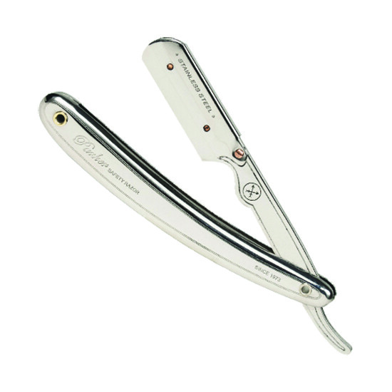 Parker Safety Razor SR1 Stainless Straight Edge Barber Razor & 5 Blades Parker Safety Razor SR1 Stainless Straight Edge Barber Razor & 5 Blades