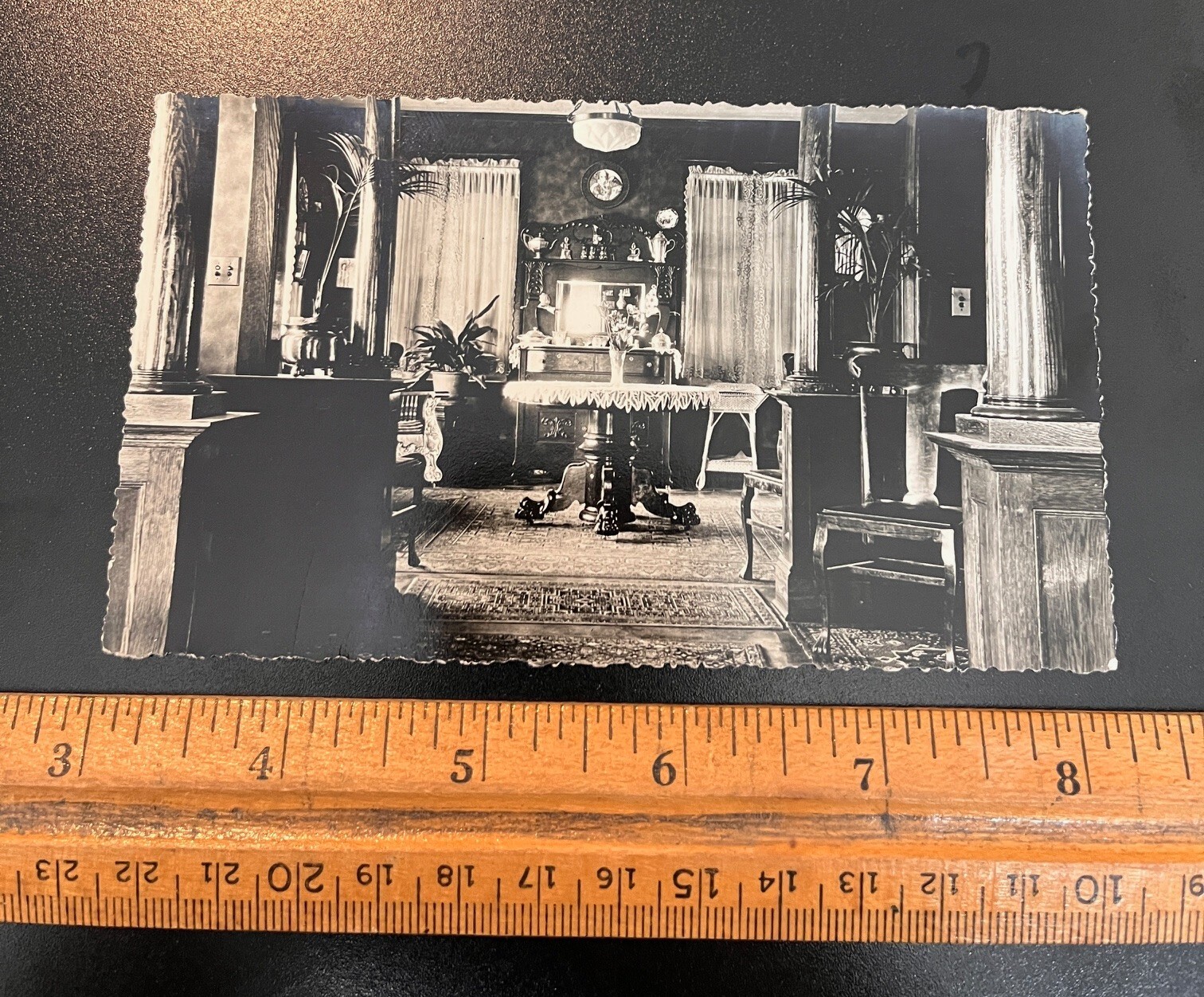 RPPC West Hartford Connecticut Interior of Fancy Residence 1930s-40s era