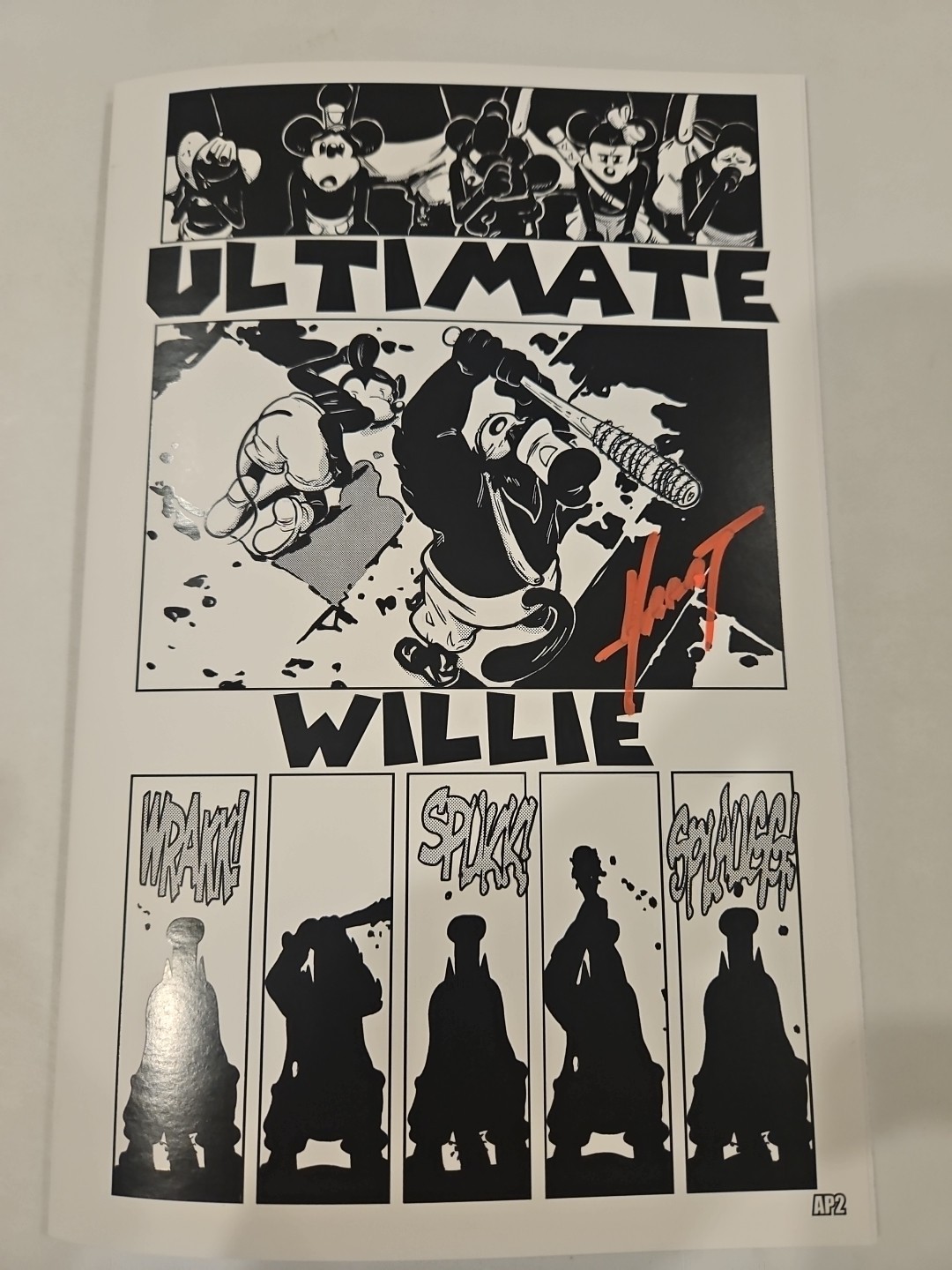 ULTIMATE WILLIE #1 MATTHEW WAITE MEGAN WALKING DEAD HMG LTD AP2 SIG  MARAT COA