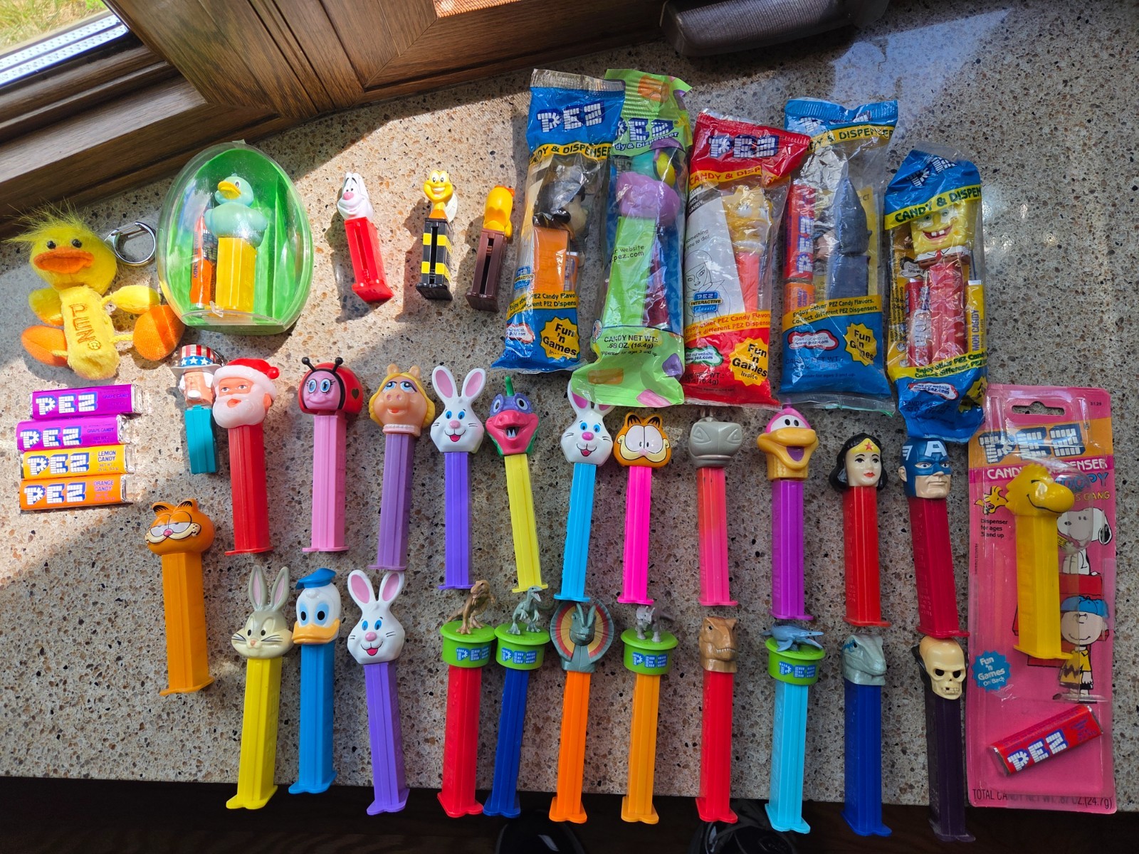 Lot of 35 PEZ Dispensers Vintage and Retired Carded/Loose Assortment