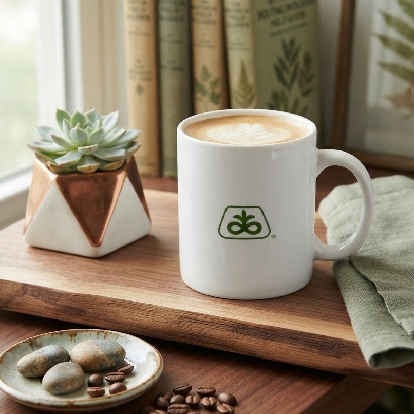Vintage Pioneer Hi-Bred Seed Logo Coffee Mug White Ceramic Agriculture Promo