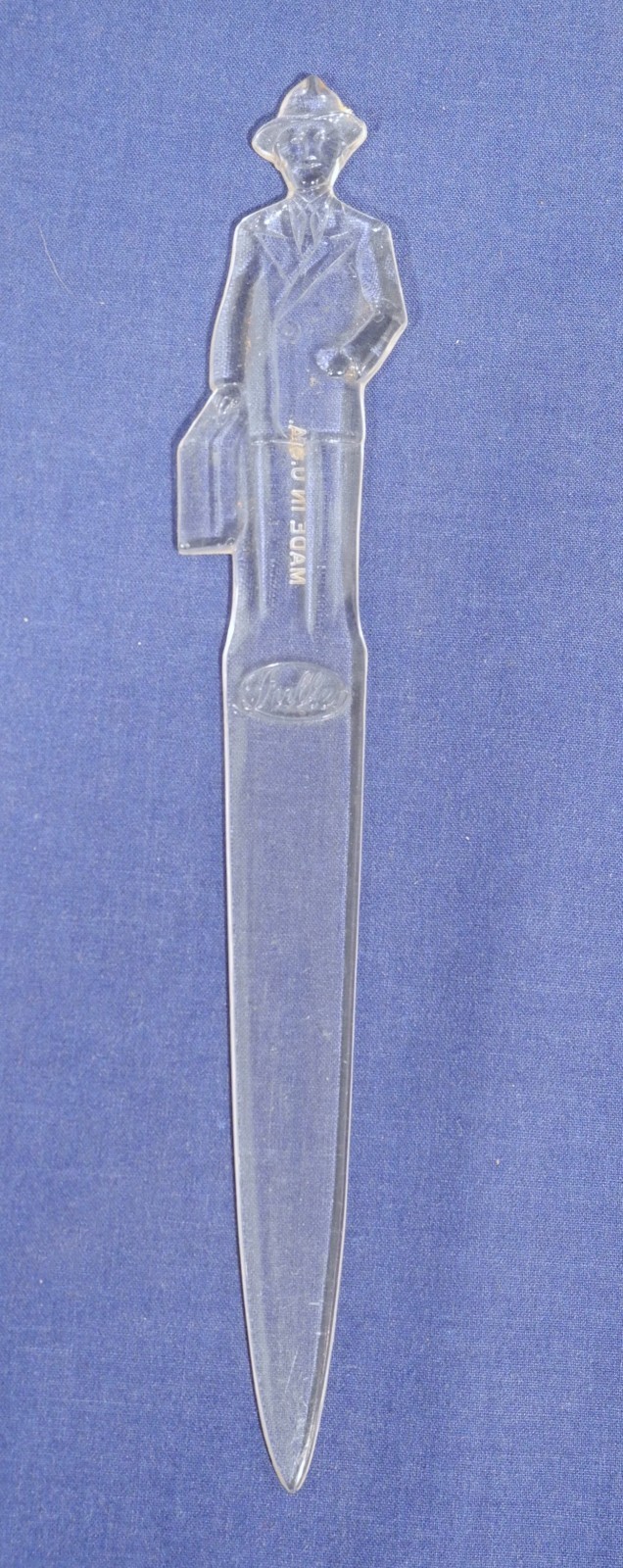 Vintage Fuller Brush Man Salesman Plastic Letter Opener - Advertisement Souvenir