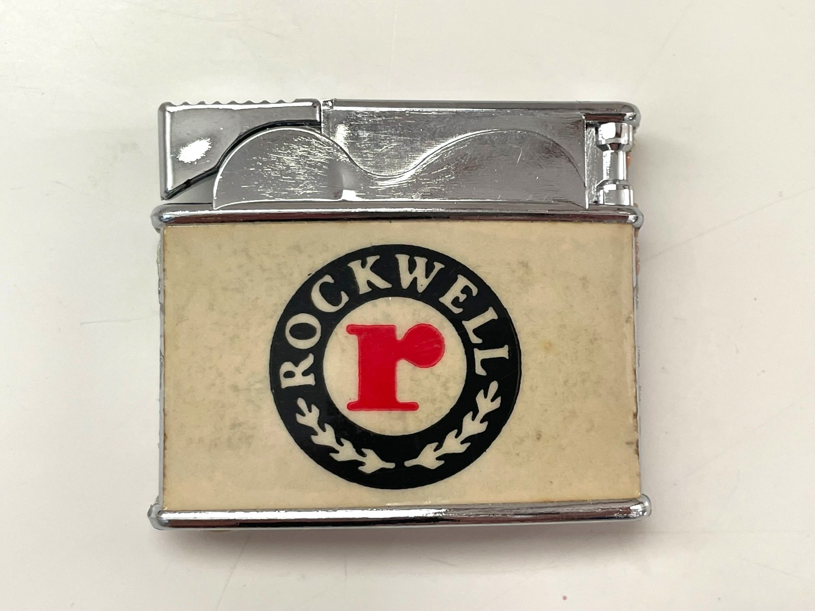 Vintage ROCKWELL Logo A Non Smokers Lighter THE QUITTER  RARE PHONY LIGHTER