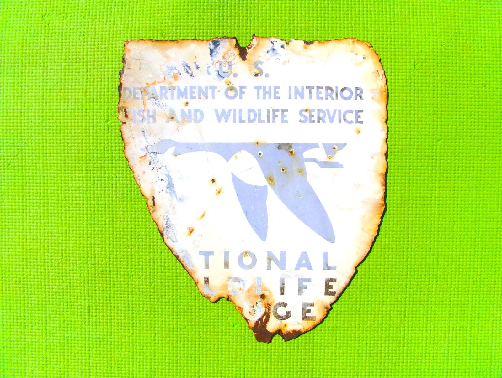 OBX Vintage Retired US DOI Sign:\