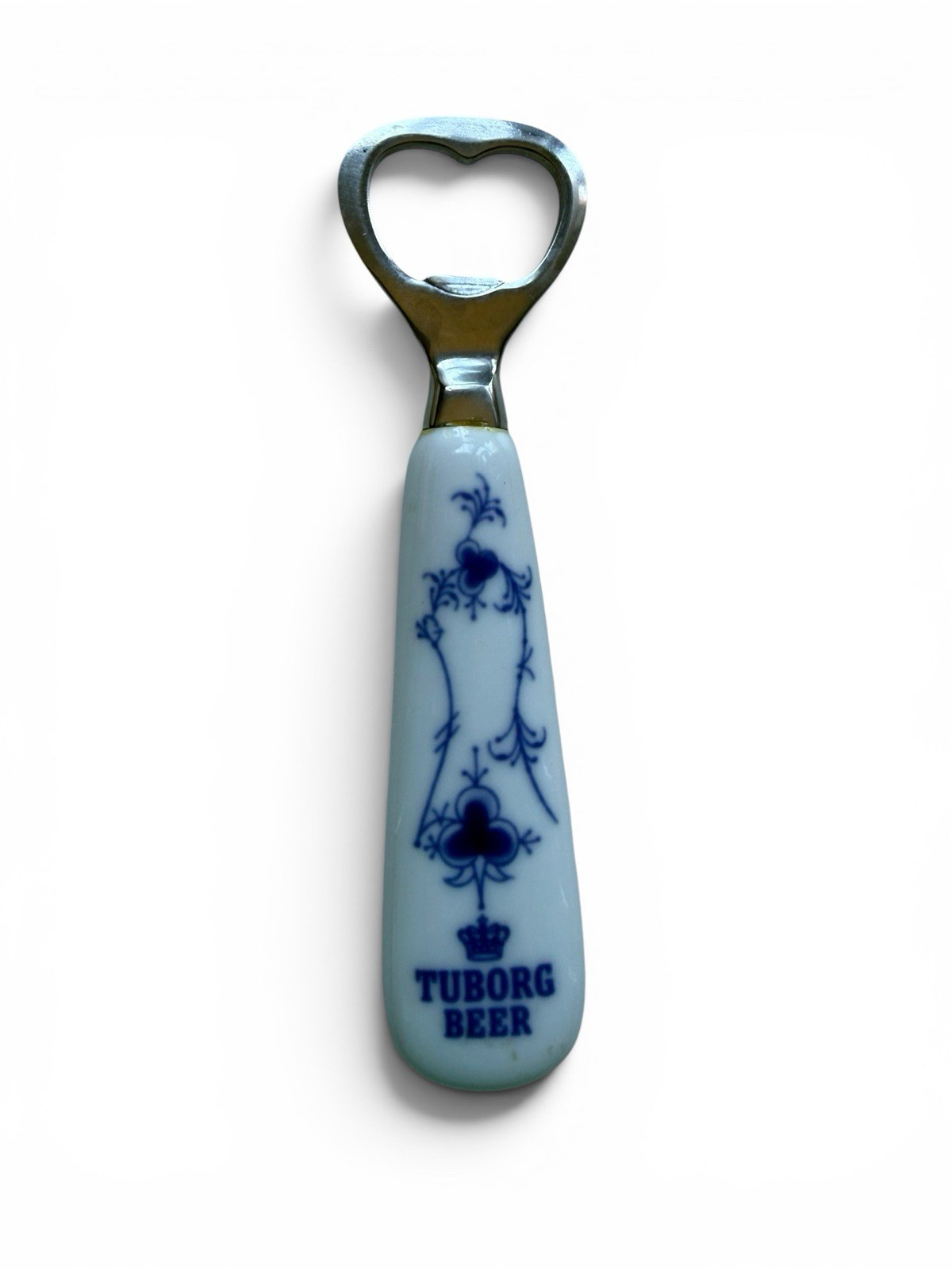 B&G Bing And Grondahl Porcelain Bottle Opener Tuborg Brewery Denmark Circa 1960s