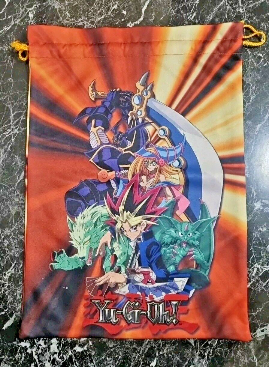 Yu-Gi-Oh Collectible Carry Bag Sack Pull String Sides Illustration Front & Back Yu-Gi-Oh Collectible Carry Bag Sack Pull String Sides Illustration Front & Back