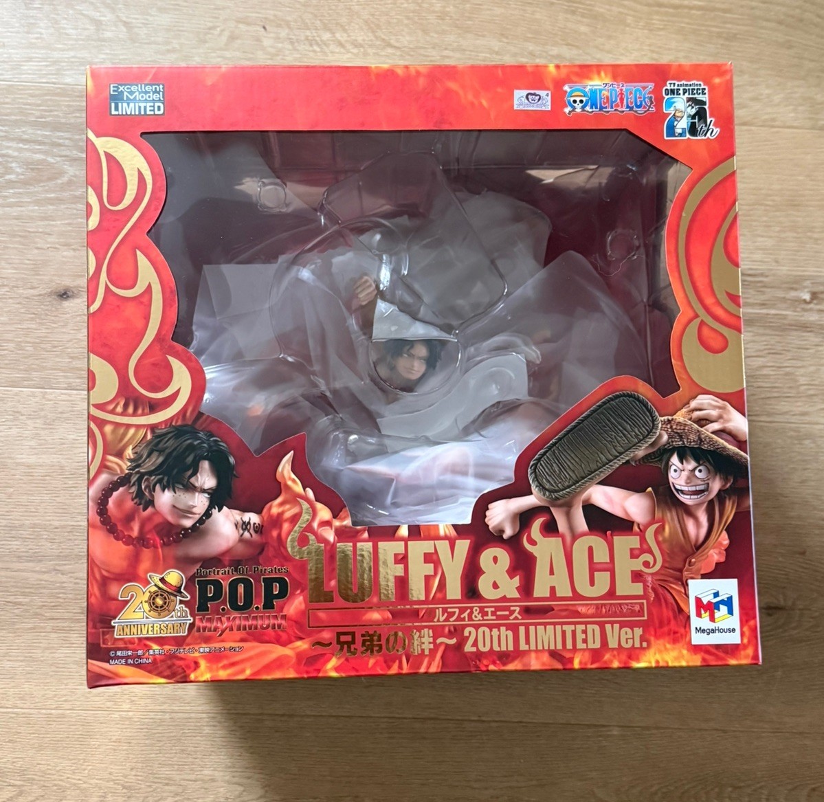 ONE PIECE Luffy & Ace Portrait.Of.Pirates 20th Anniv. Limited Figure MegaHouse