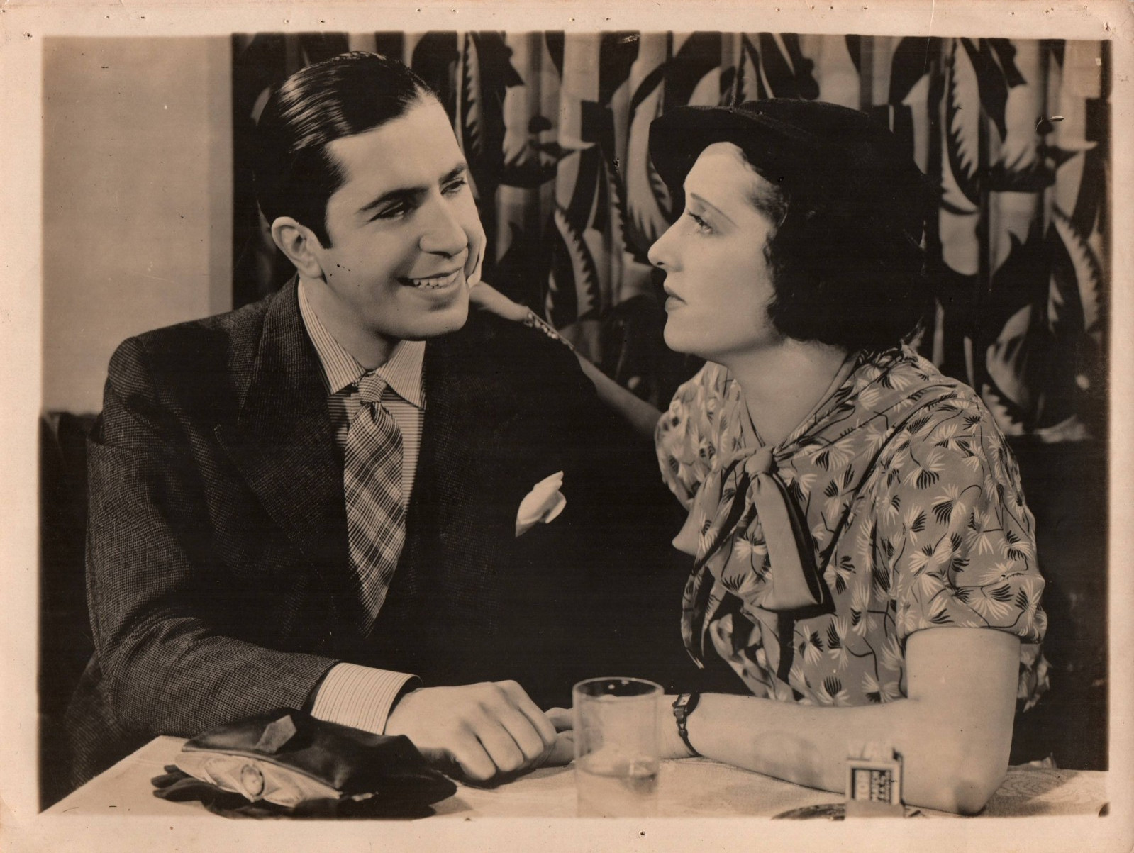 ARGENTINA TENOR CARLOS GARDEL 1950s ORIG HANDSOME PORTRAIT VINTAGE PHOTO MA43