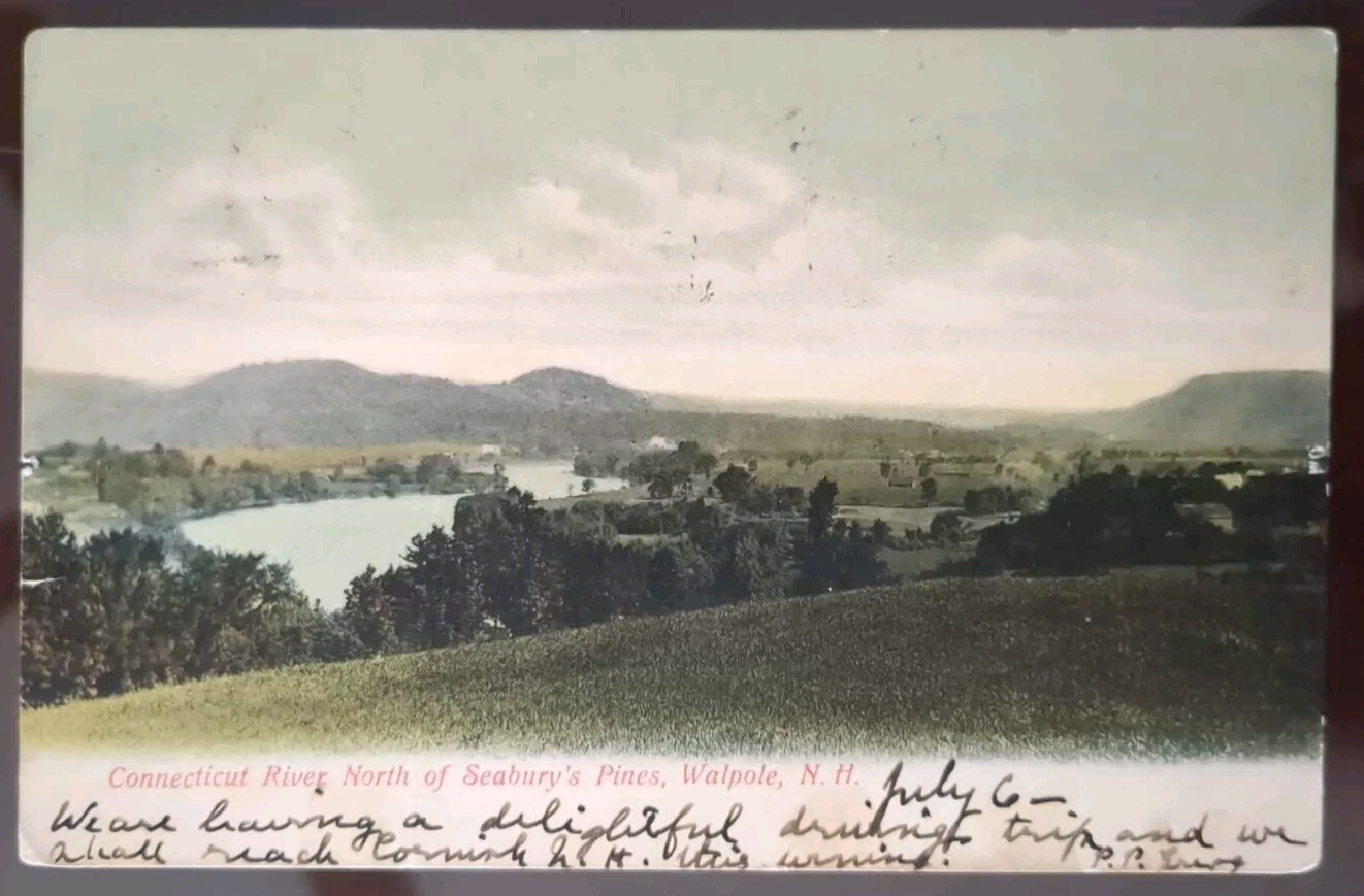 Connecticut River North of Seabury's Pines, Walpole, NH - 1906, Rough Edges