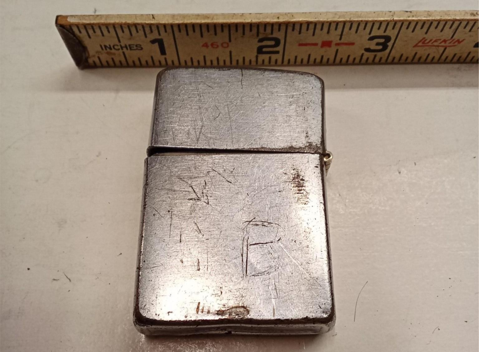 Vintage 1949–1951 Zippo Windproof Lighter - Patent 2032695 - Matching Insert