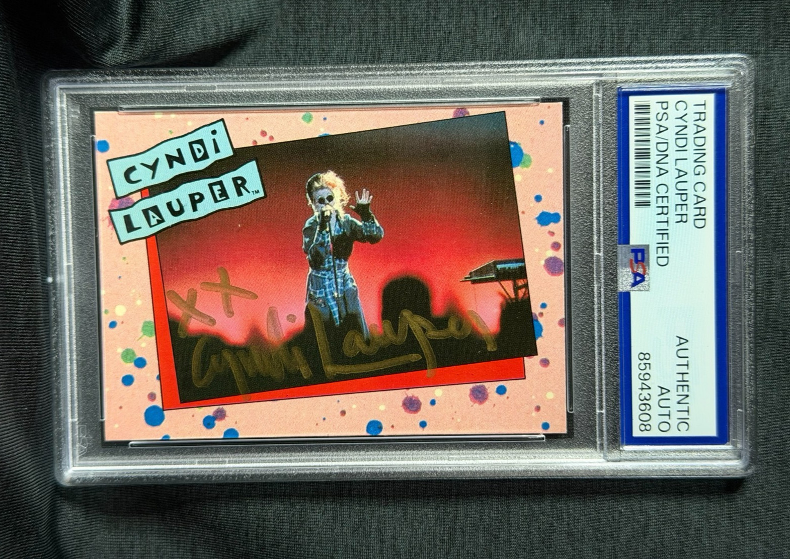 Cyndi Lauper 1985 Topps Mutza Rella #27 Autograph PSA/DNA Gold Auto Cyndi Lauper 1985 Topps Mutza Rella #27 Autograph PSA/DNA Gold Auto