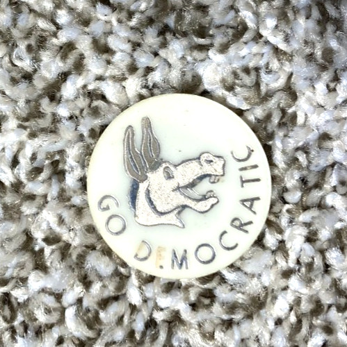 Vintage Go Democratic Donkey Plastic Coin 1\