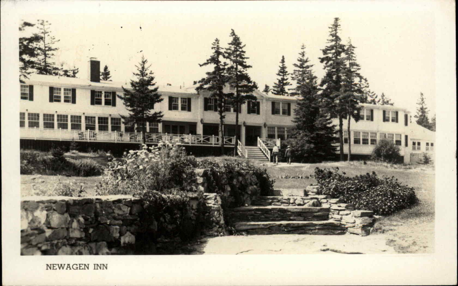 Newagen Maine ME Newagen Inn Hotel c1930s-40s RPPC Real Photo Postcard