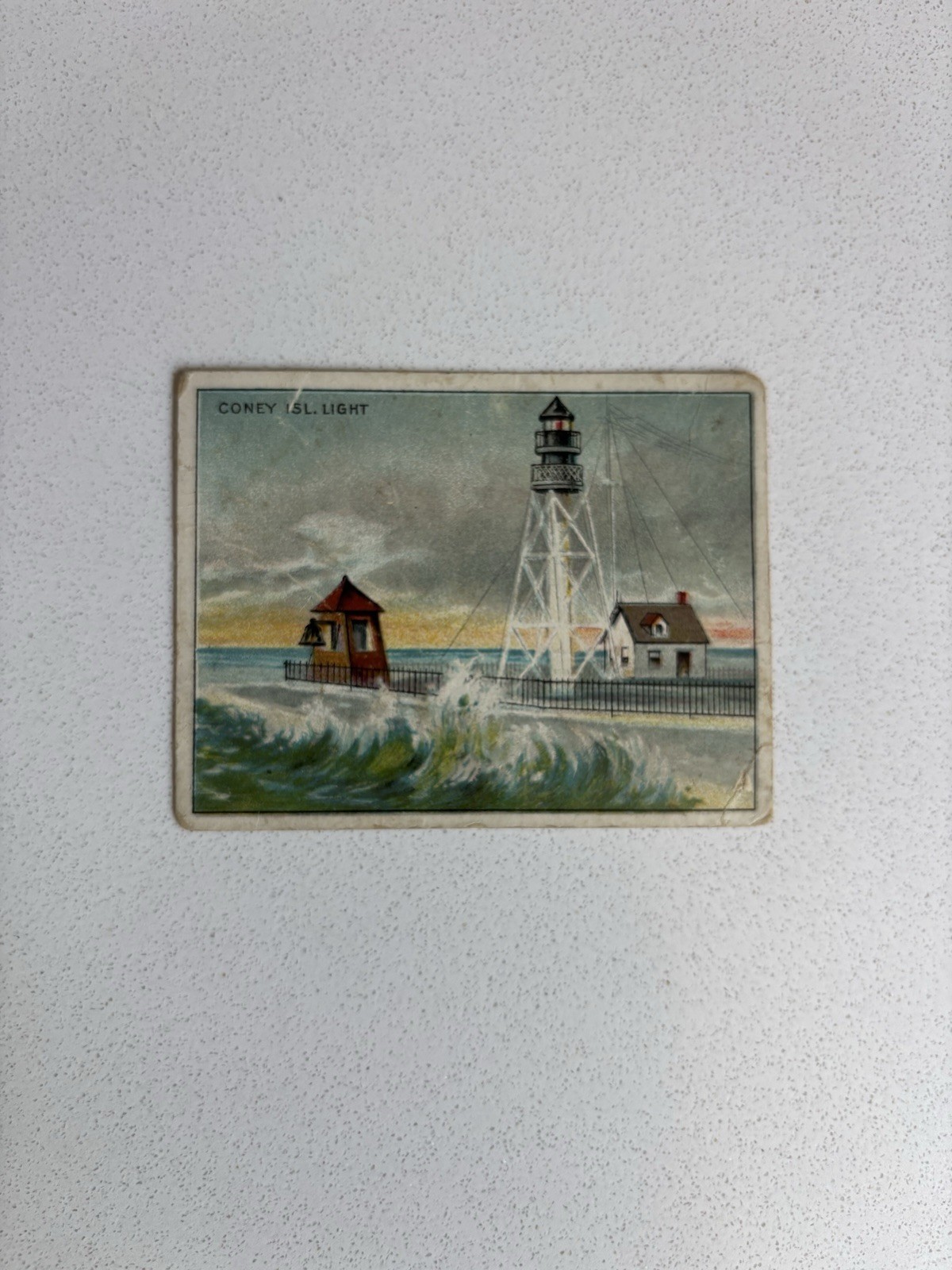 Hassan Cigarette Cards 1911 Lighthouse Series 1-50 Trading Card - Coney Island Hassan Cigarette Cards 1911 Lighthouse Series 1-50 Trading Card - Coney Island