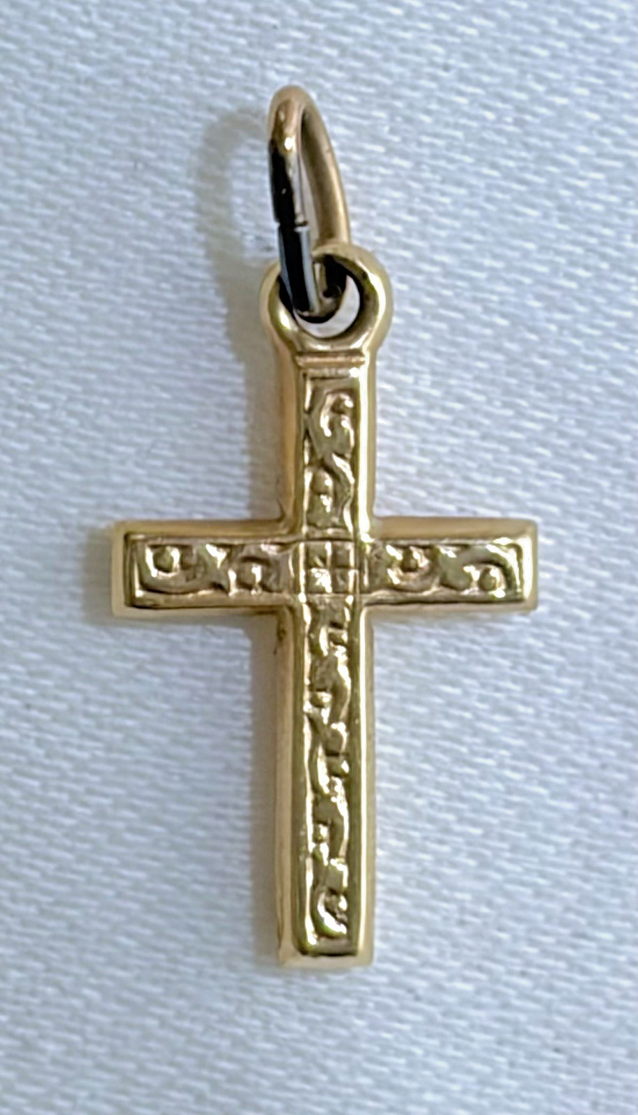 Vintage 14K Solid Yellow Gold Cross Crucifix 1/2