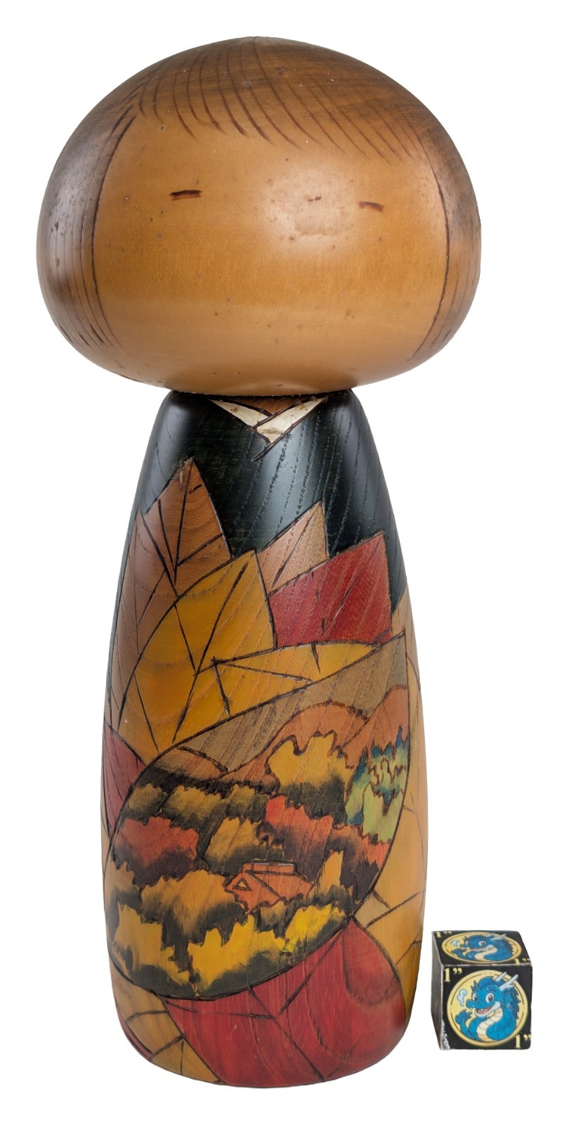 Large Creative Kokeshi Doll entitled \'Poem of the Mountain\' by Usaburo Japan 11\