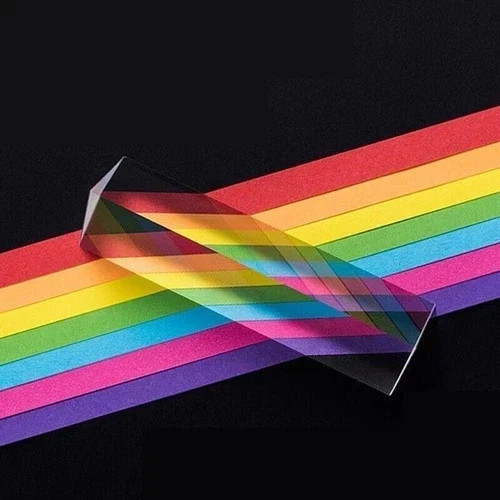 Optical Triangular Prism Crystal Glass Science Light Spectrum Physics Teaching Optical Triangular Prism Crystal Glass Science Light Spectrum Physics Teaching