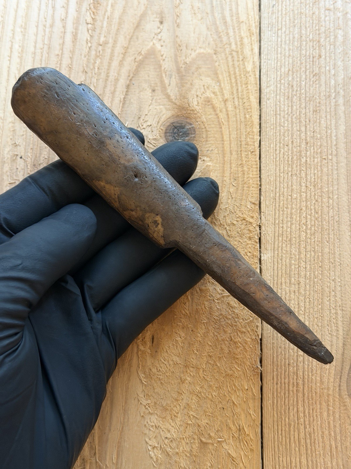 Tomachee Artifacts 👣 ESKIMO INUITS LARGE ICE TESTER PICK  BERING SEA ALASKA 🔥